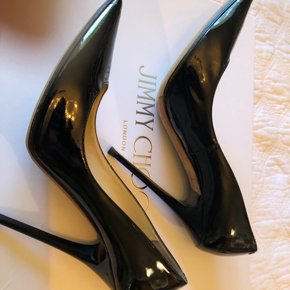 Jimmy Choo Black Patent Leather Stiletto - Picture 4 of 8
